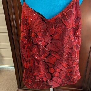 White House Black Market Red Camisole